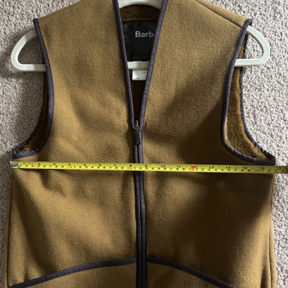 🆕 NWOT Barbour Warm Pile Waistcoat Zip-In Liner Brown - 34 - Picture 10 of 11